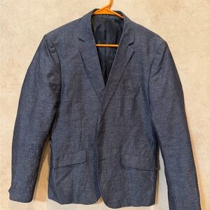 GUESS Men's Blue Textured Sport Coat Blazer size 40 slim